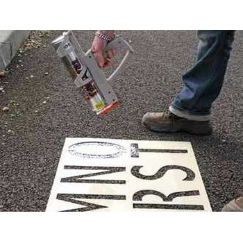 Pistola de marcaje para obras y plantillas de señalización