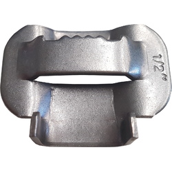 Soportes, abrazaderas y desplazadores para señales 433203 Caja grapas fleje 100und. NM-D13