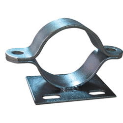 Soportes, abrazaderas y desplazadores para señales - Abrazadera acero galvanizado simple para poste circular Soportes, abrazaderas y desplazadores para señales Abrazadera acero galvanizado simple para poste circular