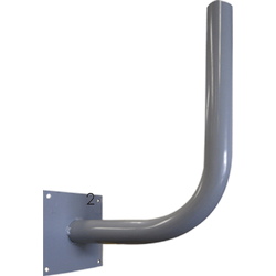 Soportes, abrazaderas y desplazadores para señales  Soporte de pared curvo para señal MOPU