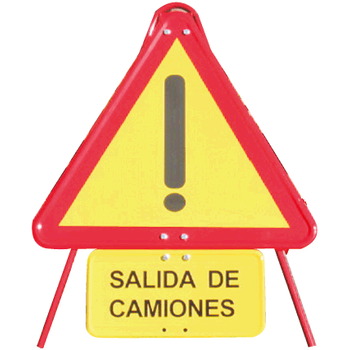 Trípode tubular lacado rojo