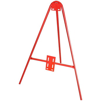 Trípode tubular lacado rojo