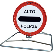Trípode tubular plegable, para Policia-Obras