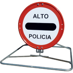 Trípodes para señales 434 Trípode tubular plegable, para Policia-Obras