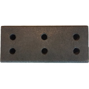 Base caucho para valla de obra 16 kg  Ø45 mm