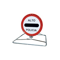 Trípodes para señales 434 Trípode tubular plegable, para Policia-Obras