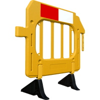 Vallas de plástico 7781 Valla plástica GATE BARRIER AMARILLO 1x1m Réflex B/R RA1