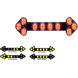 Señales luminosas LED para vehículos  Orientador de tráfico 10 focos Led
