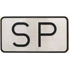 Placas indicadoras y de transporte  V9 Placa SP - servicio público