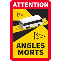 Señales ANGLES MORTS (FRANCIA)  Señal Angles Morts de 170x250mm Autobús