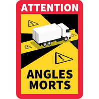 Señales ANGLES MORTS (FRANCIA)  Señal Angles Morts de 170x250mm Camiones