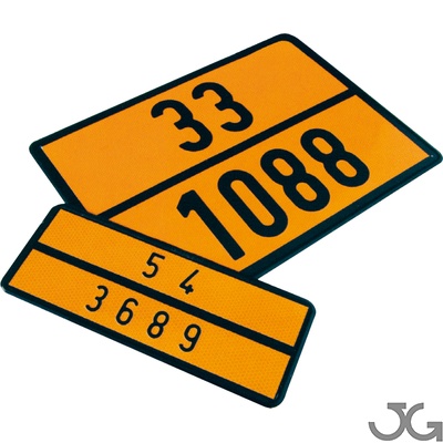 Señal V-11, placa señalización vehículos de transporte de mercancías peligrosas. Acero galvanizado. Placa reflexiva nivel 2 Naranja