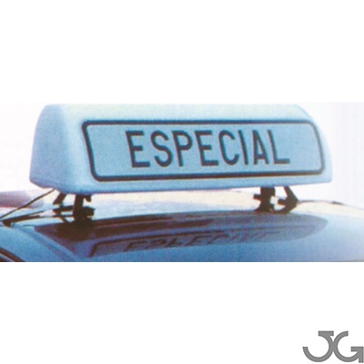 Cartel avisador V-21 de acompañamiento de vehículo especial o de vehículo en  régimen de transporte especial (reflexivo), luminoso o no luminoso.