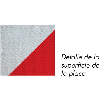 V20 Placa señalización para vehículo con carga sobresaliente