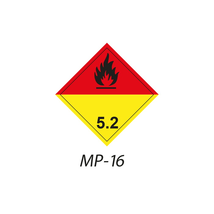 MP-16 Peligros de Clase 5.1 Materias Comburentes Indique la señal de mercancia peligrosa que necesita