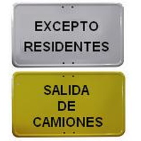 Placas metalicas genéricas con o sin lacado 1 cara PCE Placa complementaria Económica