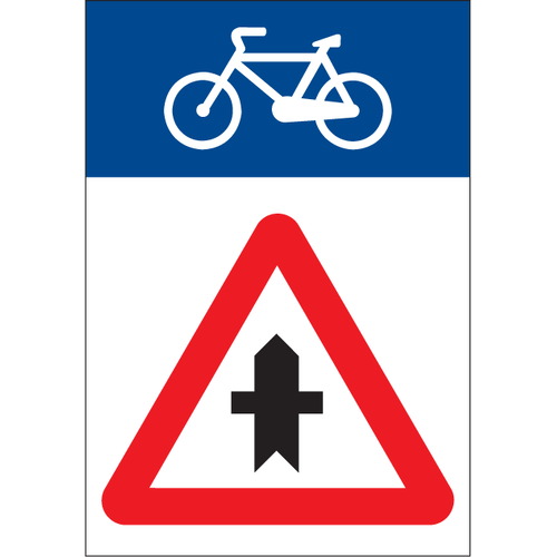 Señales de tráfico para bicicletas de 30x35cm para las vias ciclistas. Señales Carril Bici 35x30cm. Señales de seguridad vial ciclista