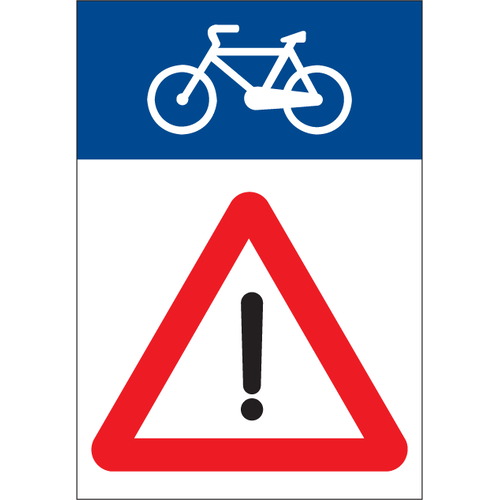 Señales de tráfico para bicicletas de 30x35cm para las vias ciclistas. Señales Carril Bici 35x30cm. Señales de seguridad vial ciclista
