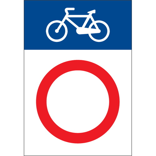 Señales de tráfico para bicicletas de 30x35cm para las vias ciclistas. Señales Carril Bici 35x30cm. Señales de seguridad vial ciclista